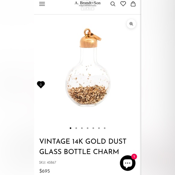 Vintage Gold Dust “Pot of Gold” Charm - Picture 6 of 6